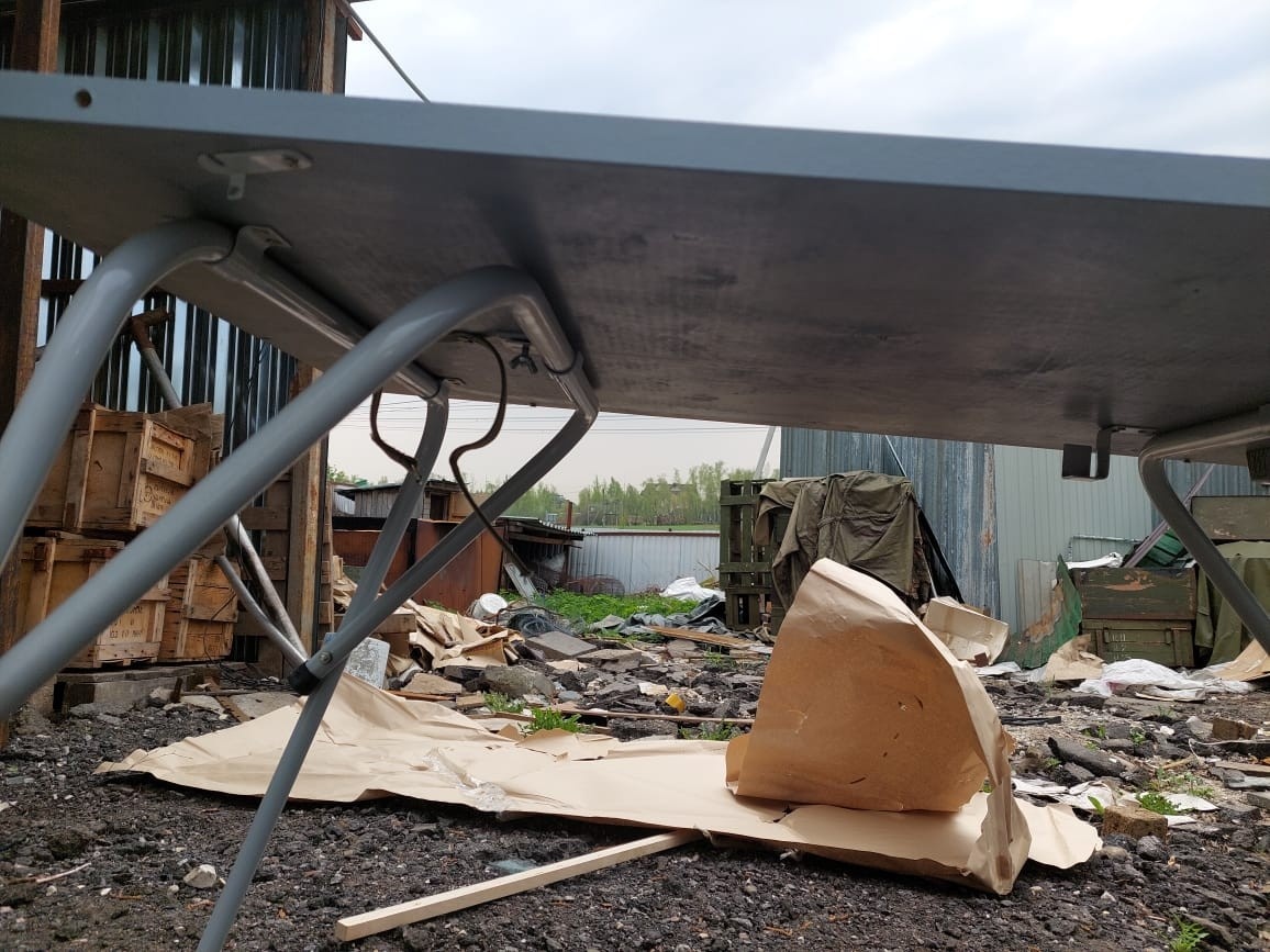 Стол армейский со стульями